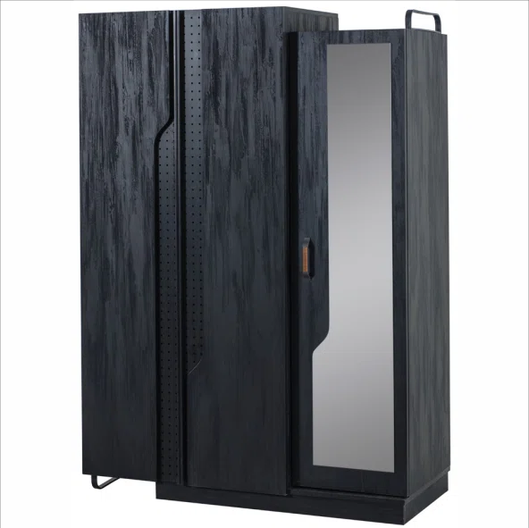 Dark Armoire (3 Doors with Mirror) - LYNDA KIDS