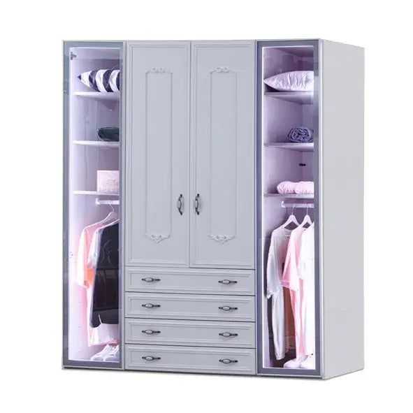 Helen Armoire with Glass Door (4 Doors) - LYNDA KIDS