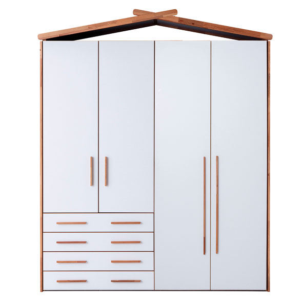 My House Infant Armoire (4 Doors) - LYNDA KIDS